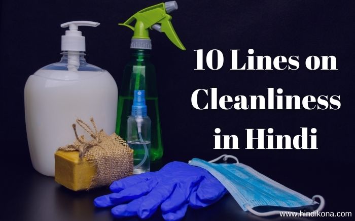 10 Lines on Cleanliness in Hindi