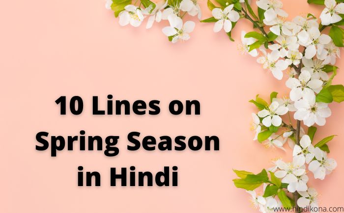 10 Lines on Spring Season in Hindi